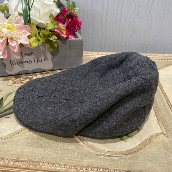 San Diego Hat Company Men’s Basketweave Flat Cap Wool Blend Gray One Size - Picture 8 of 14